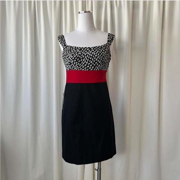Ann Taylor Dresses & Skirts - Ann Taylor Silk Blend Black and red mini dress.